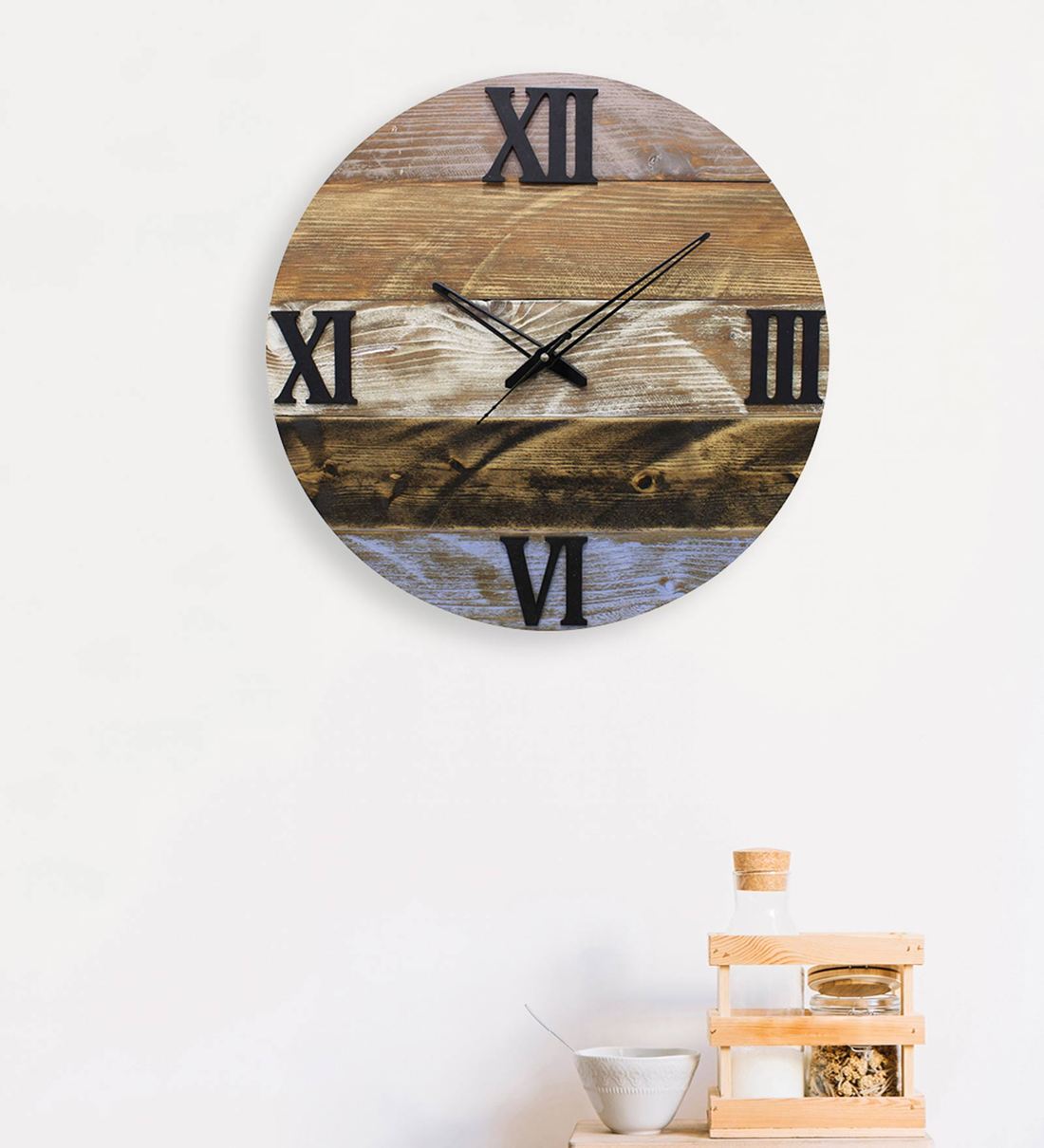 Buy Wooden Designer Wall clocks With Silent Movement By Random Online