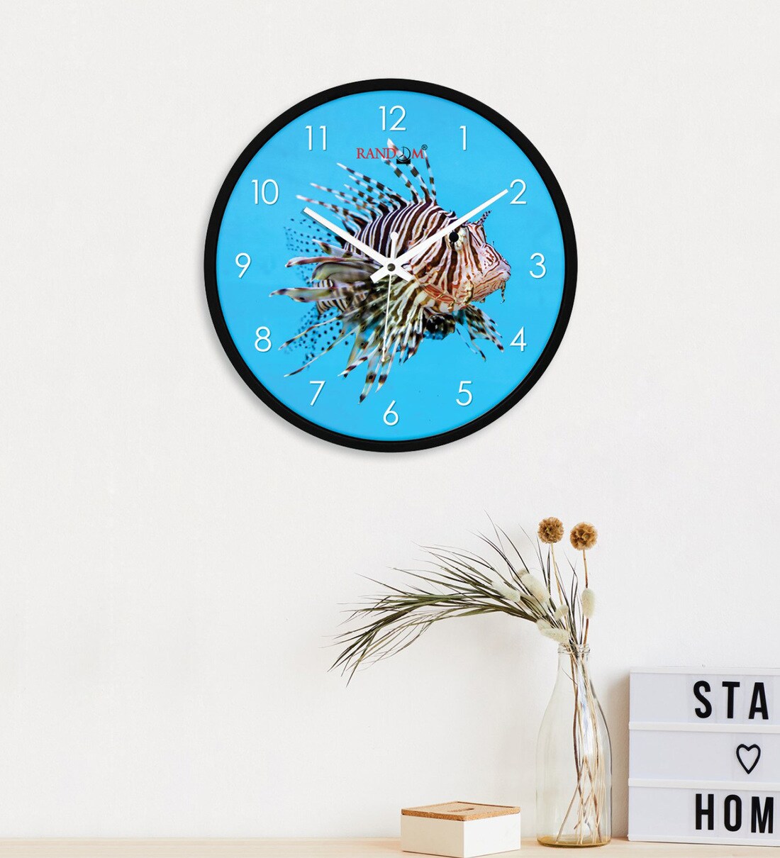 Buy Wooden Fish Wall Clock In Black By Random at 34 OFF by Random