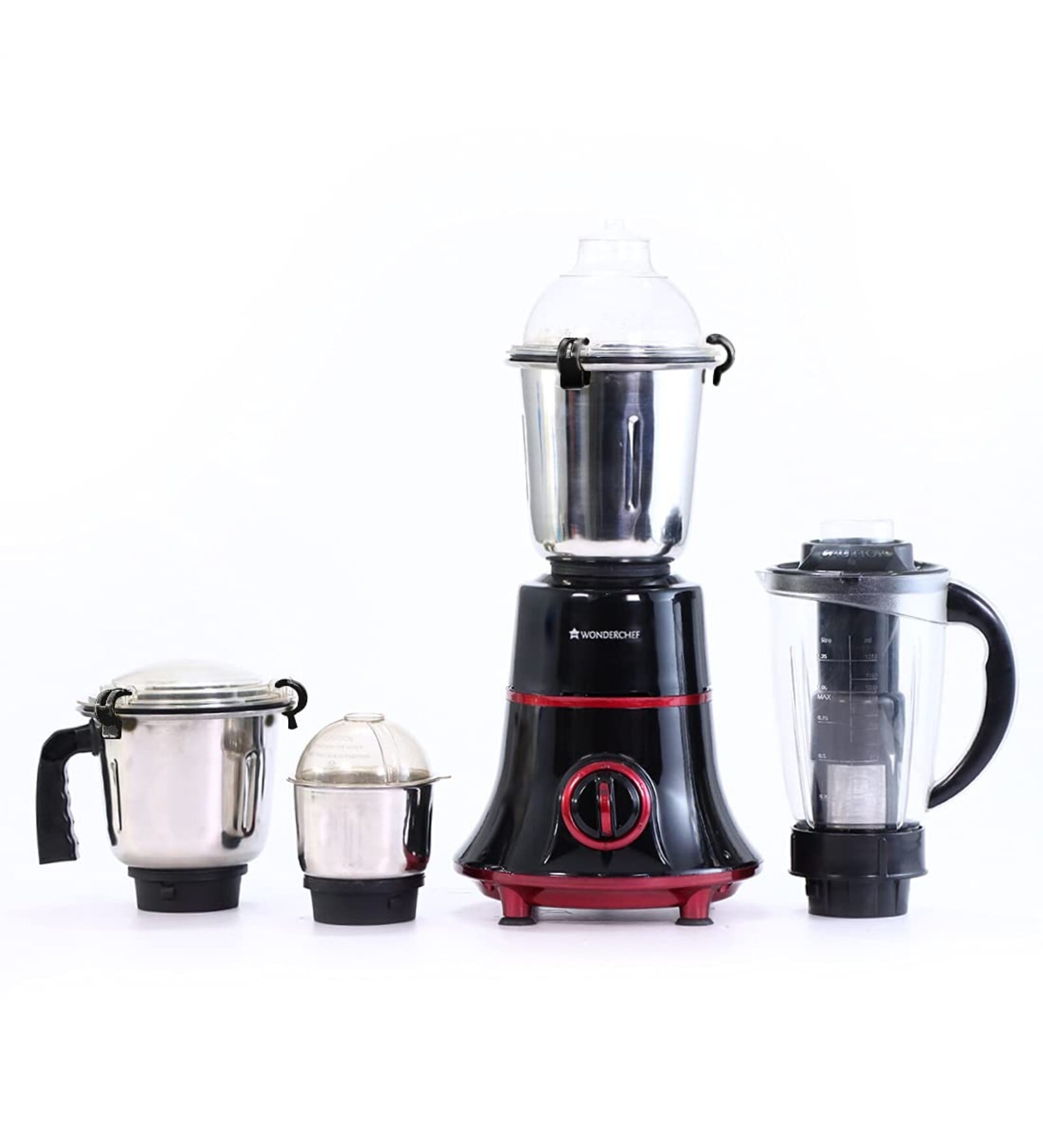 Buy Wonderchef Glory Mixer Grinder 750W with 4 Stainless Steel Jars and