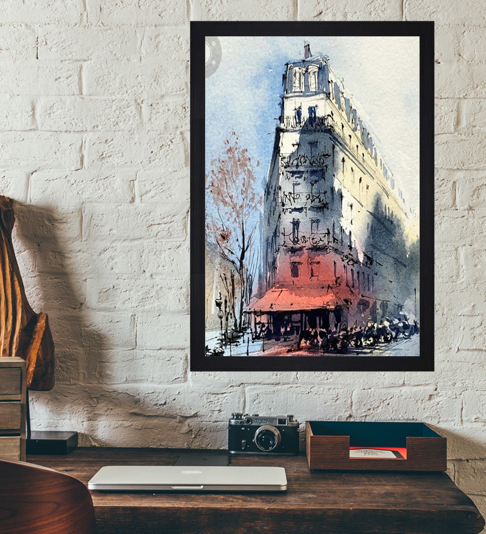 Buy Luxuryistry Grey Wood Framed Landscape Art Print Online Landscape