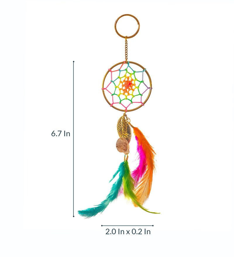 Keychains Neon Circus Rooh Dream Catcher Keychain Clothing Accessories