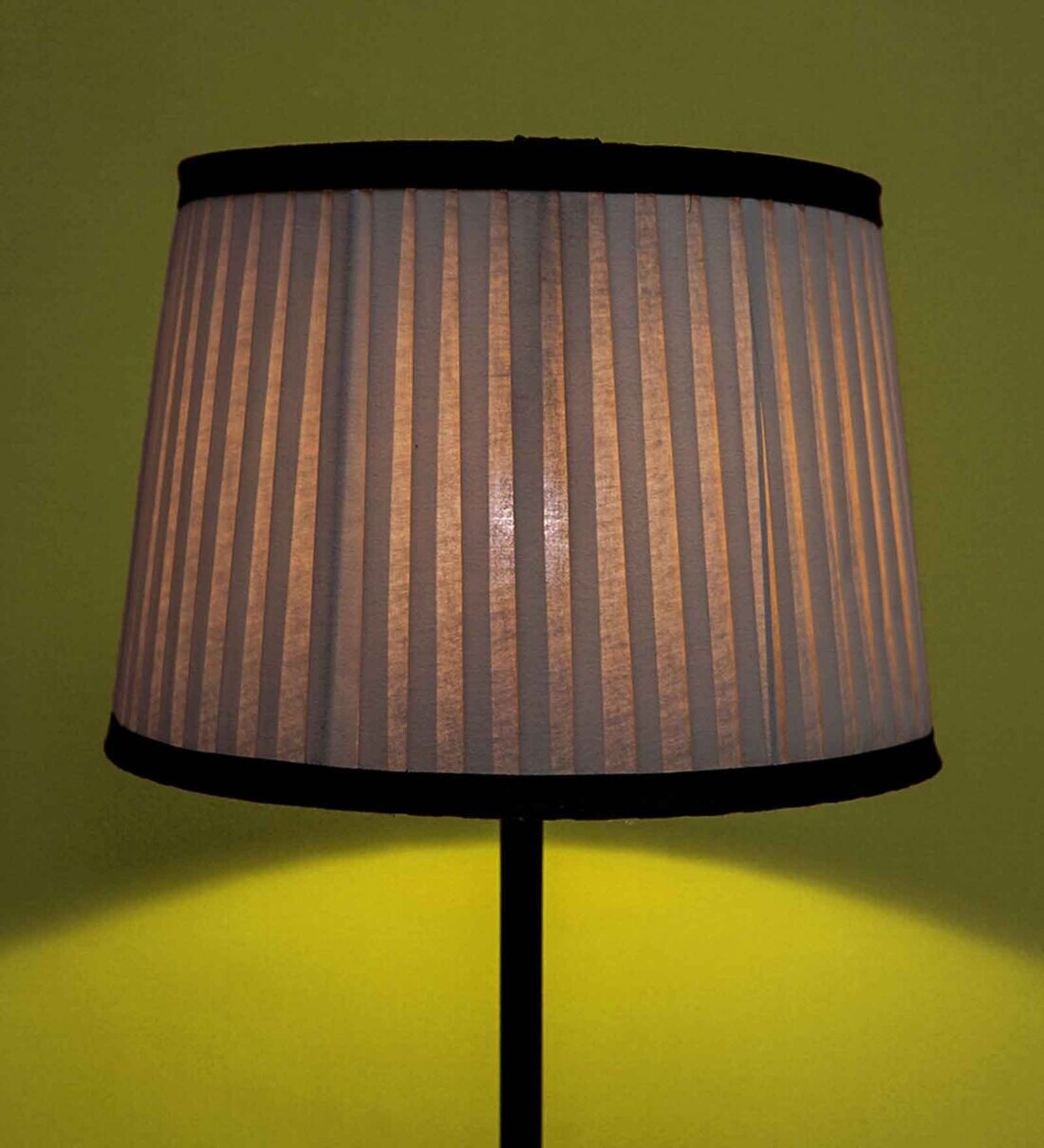Buy Bow Yellow Fabric Pleated Lampshade By PineCraft International