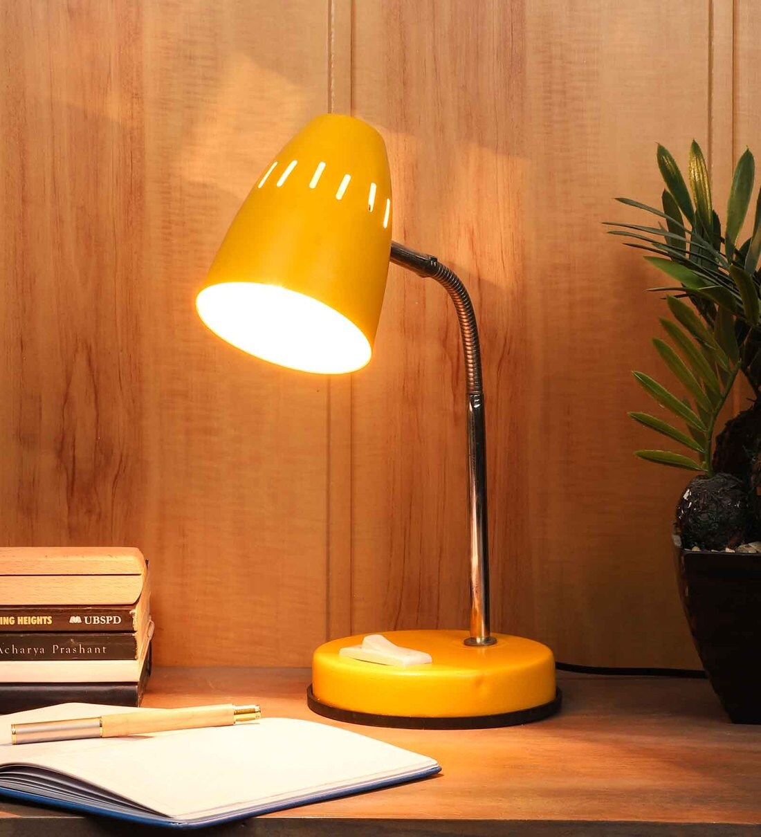 Buy Inky Yellow Metal Shade Kids Lamp by BrightDaisy Online Kids Study Lamps Kids Study