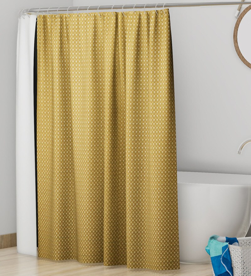 Buy Sea Grren Polyester Shower Curtain Length 78 74 Width