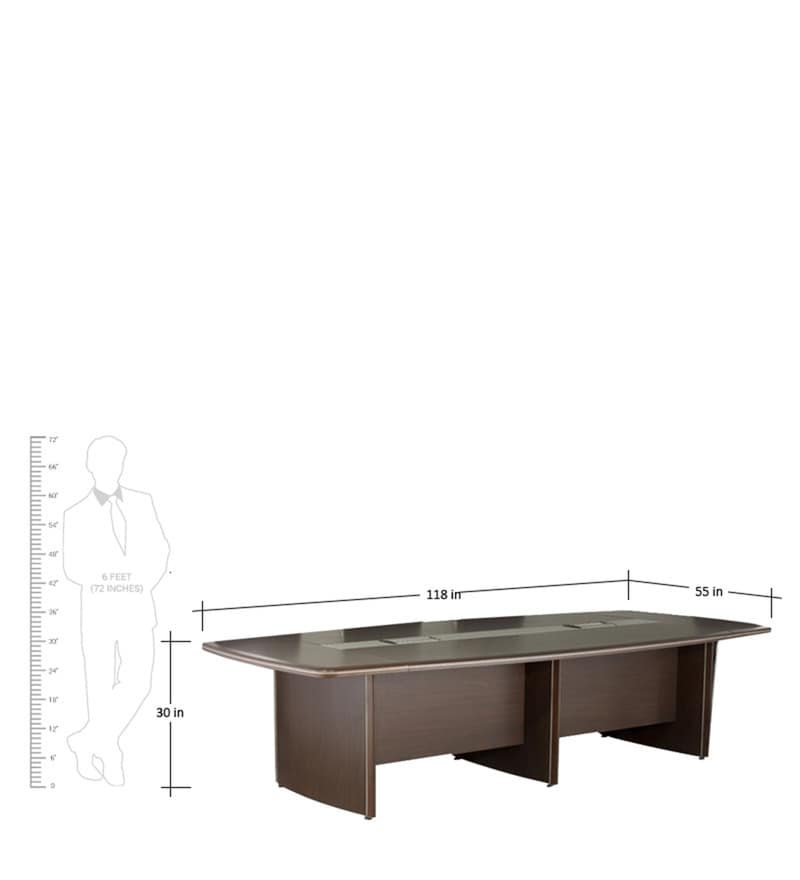 Buy Z Line Conference Table In Wenge Colour By Spacewood Online