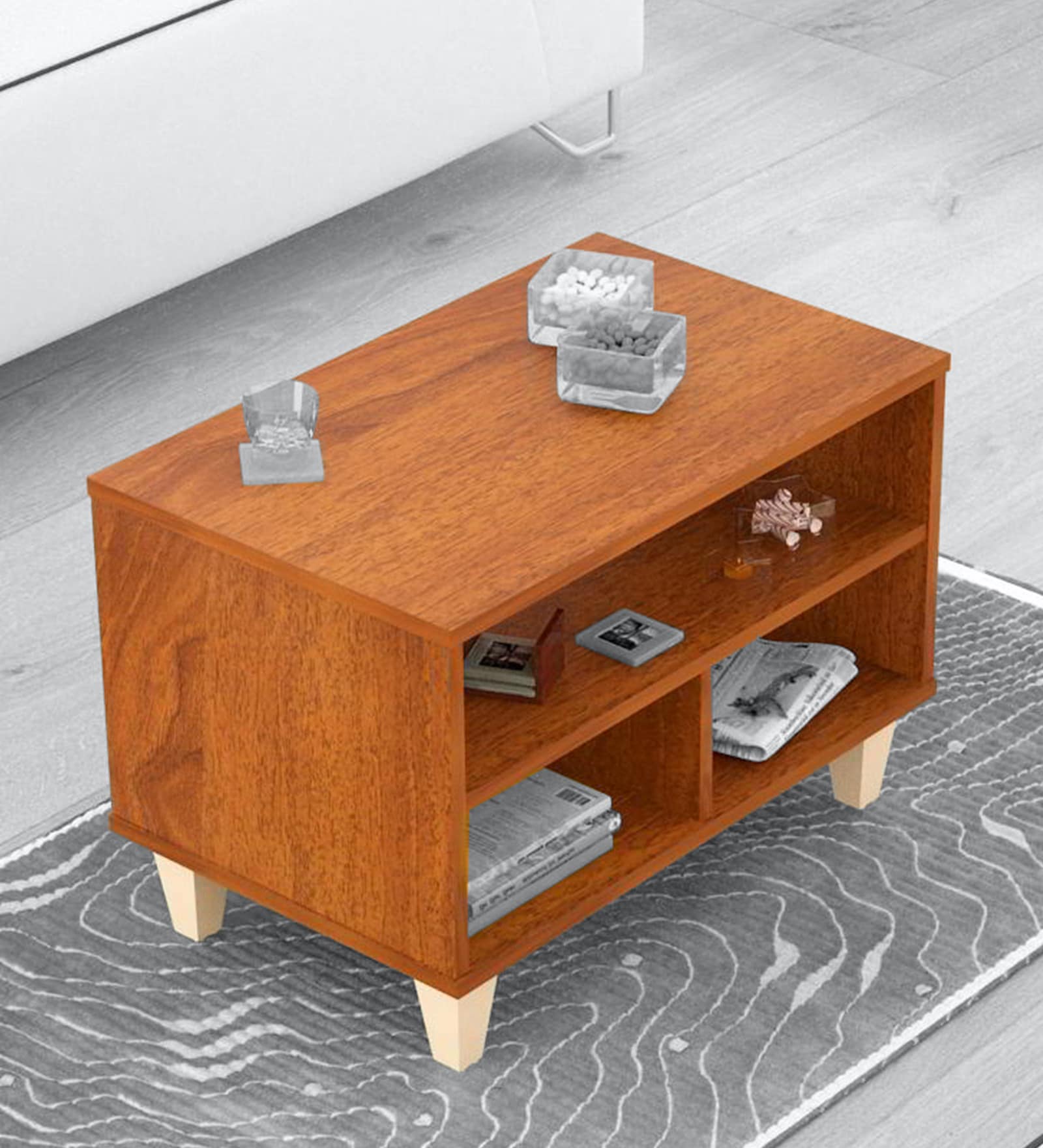Buy Zeno Coffee Table in Brazilian Walnut Finish at 60 OFF by Wood you