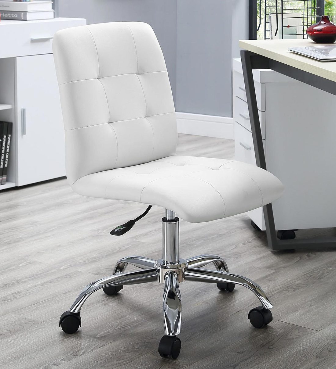 Buy Zingy Guest Chair in White Colour by Exclusive Furniture Online - Guest  Chairs - Office Chairs - Furniture - Pepperfry Product