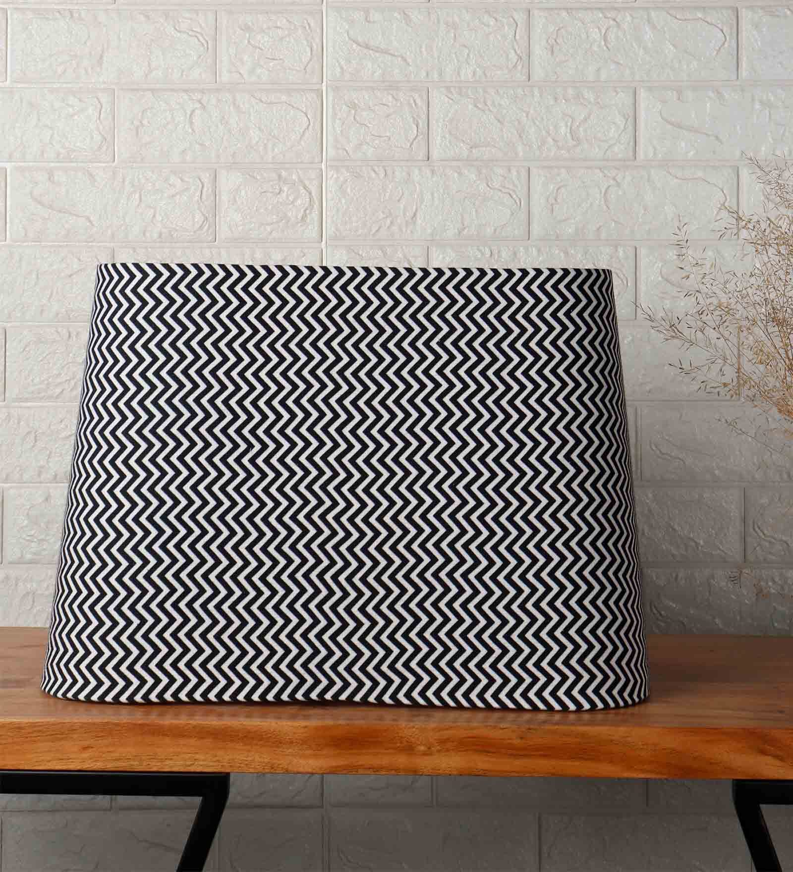 Buy Zig Zag Print Trapezium Lampshade By Grated Ginger Online Digital
