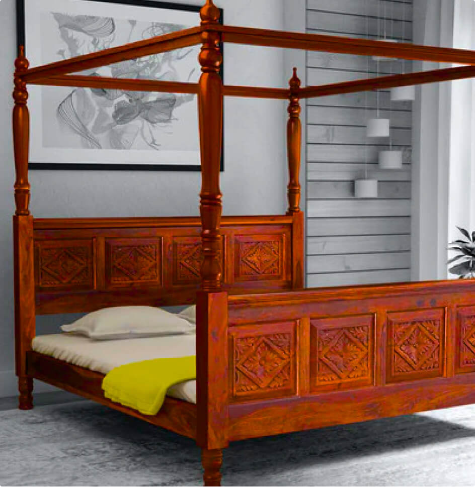 Bed Upto 70 OFF on Wooden Beds Online in India Pepperfry