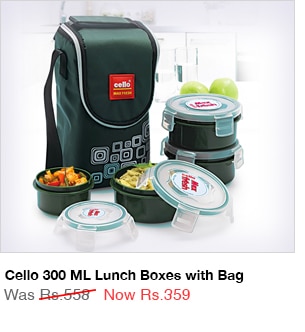 Cello 300 ML Lunch Boxes with Bag