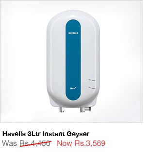 Havells 3Ltr Instant Geyser