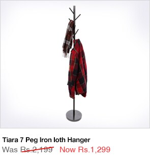 Tiara 7 Peg Iron loth Hanger