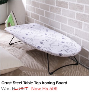 Crust Steel Table Top Ironing Board