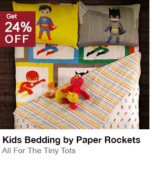 Kids Bedding by Paper Rockets
