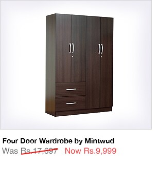 Four Door Wardrobe by Mintwud