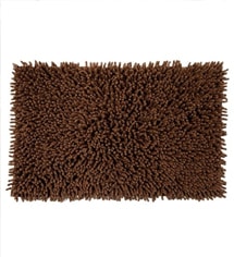 Brown Cotton Bath Mat by HomeFurry 